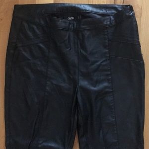 ASOS Vegan Leather Motorcycle Skinny Pants